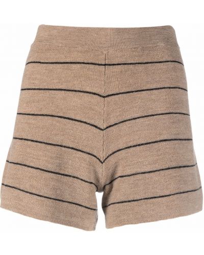 Trykt stripete shorts By Malene Birger