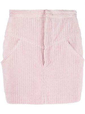 Kordfløyel mini skjørt Isabel Marant rosa