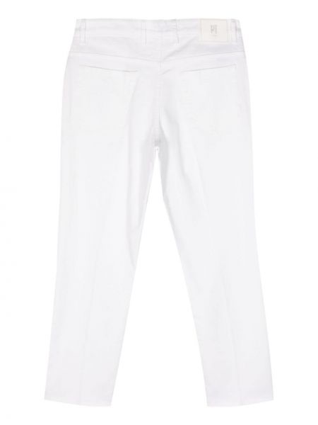 Jeansy skinny bawełniane Pt Torino białe