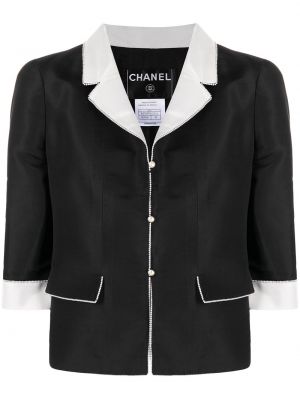 Chaqueta con perlas Chanel Pre-owned negro