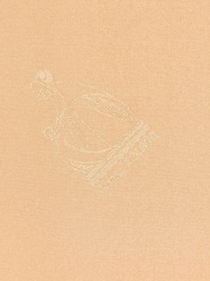 Žakárový hedvábný šál Lanvin zlatý