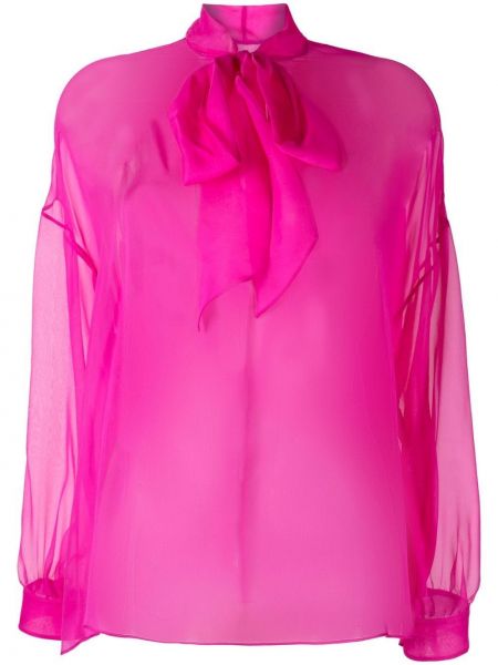 Transparenter bluse Valentino Garavani pink