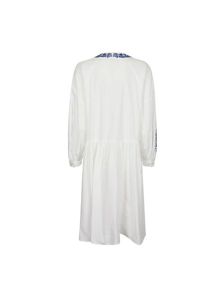 Mini vestido de algodón Max Mara Weekend blanco