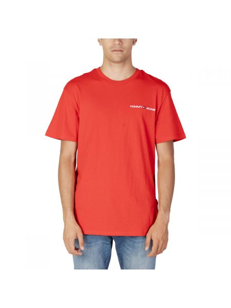 Koszulka z długim rękawem Tommy Hilfiger czerwona
