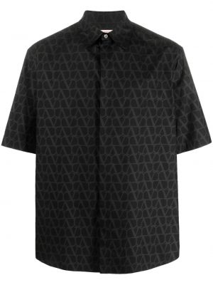 Chemise en coton Valentino Garavani noir