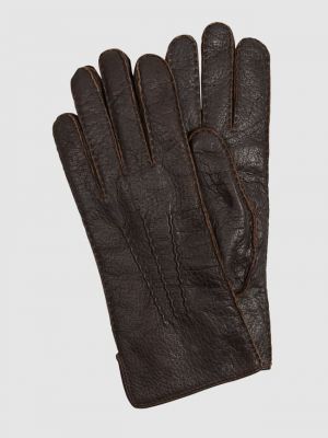 Кожаные перчатки Weikert-handschuhe коричневые