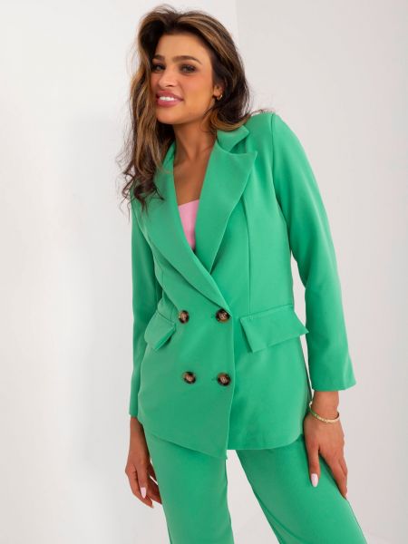 Pantaloni elegante Fashionhunters verde
