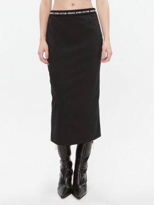 Priliehavá džínsová sukňa Versace Jeans Couture čierna