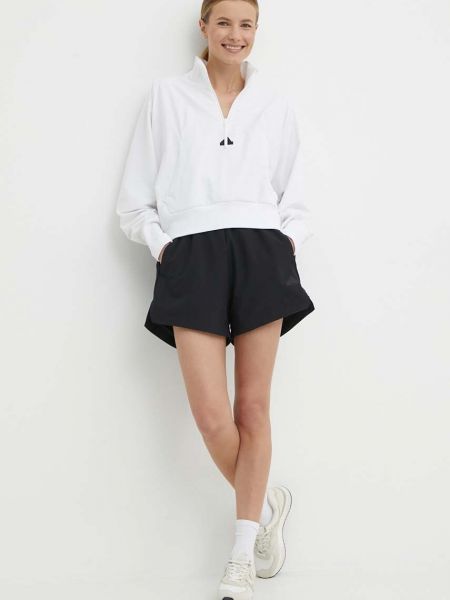 Белый однотонный свитер Adidas