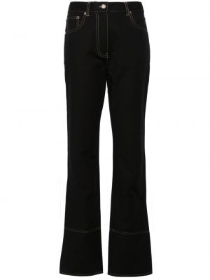 Straight fit džíny s vysokým pasem Helmut Lang Pre-owned černé