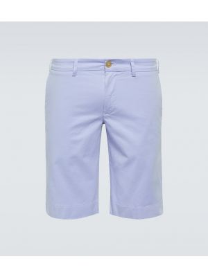 Pantalones cortos de algodón Canali azul