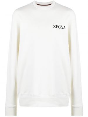 Bluza z nadrukiem Zegna biała