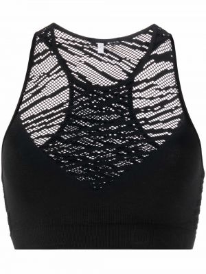 Tiger mesh crop top Dkny svart