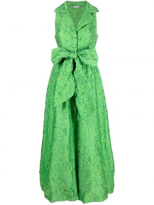 Жакардова вечерна рокля Baruni зелено