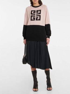 Sweter z kaszmiru Givenchy różowy