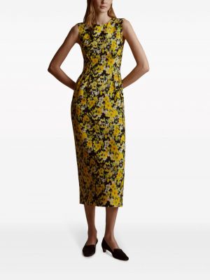 Mustriline lilleline pliiatsilõikelised kleit Adam Lippes