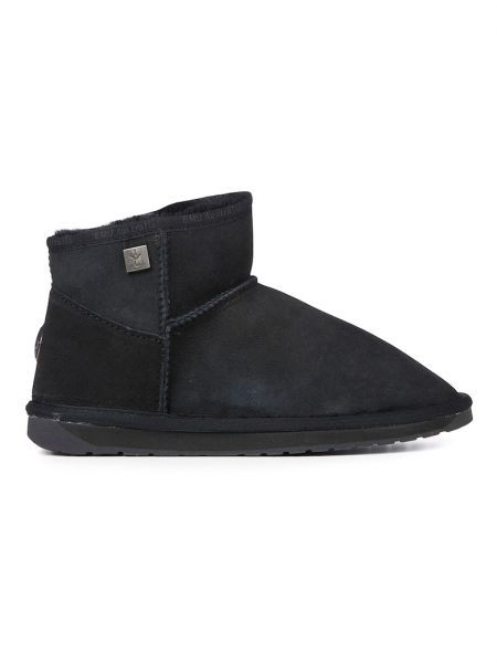 Замшевые ботинки Emu черные