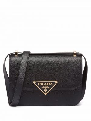 Чанта през рамо Prada черно