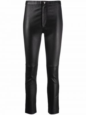 Pantalones de cintura alta Isabel Marant negro