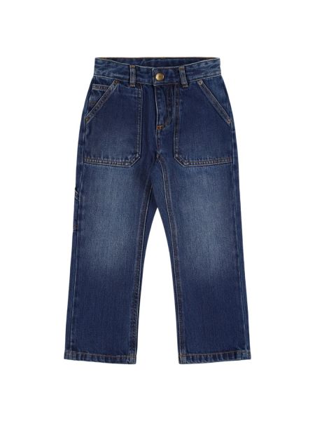 Bomuld jeans for piger Bonpoint blå