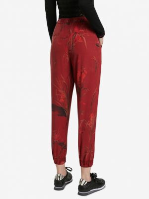 Pantaloni Desigual roșu