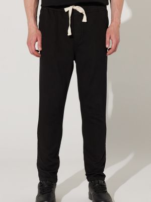 Spodnie slim fit bawełniane z kieszeniami Altinyildiz Classics czarne