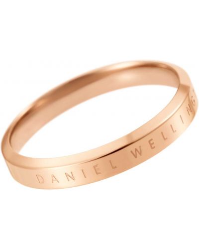 Rožinio aukso žiedas Daniel Wellington auksinė