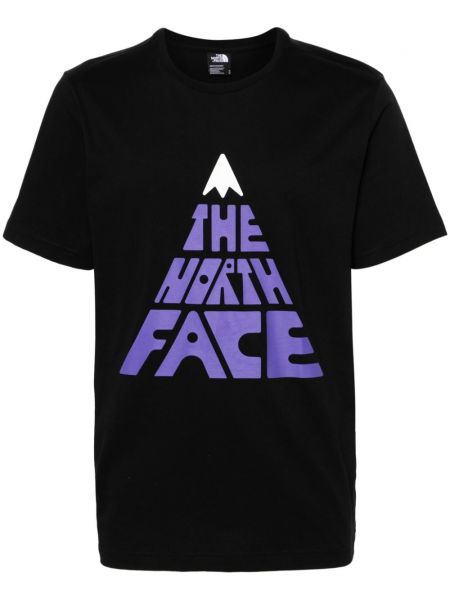 T-shirt aus baumwoll mit print The North Face schwarz