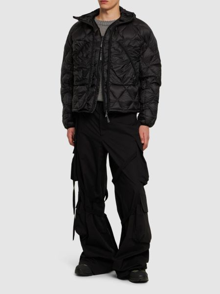 Prošívaná péřová bunda z nylonu Roa černá