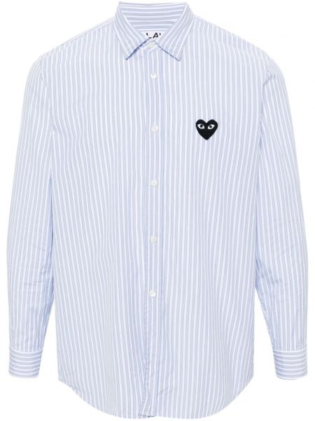 Stribet skjorte Comme Des Garçons Play hvid