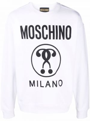 Trykt sweatshirt Moschino hvit