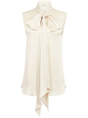 Satin hemd mit schleife Nina Ricci beige