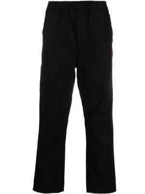 Bavlnené rovné nohavice Carhartt Wip čierna