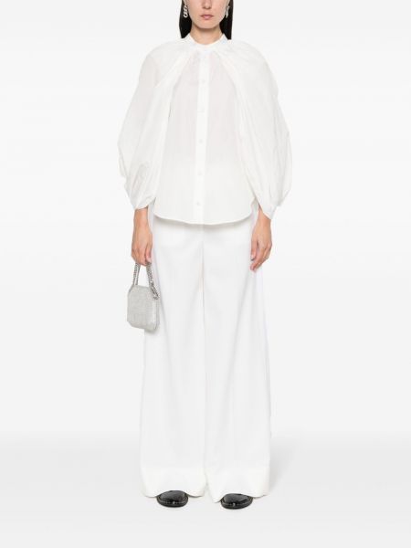 Pruhované kalhoty Stella Mccartney bílé