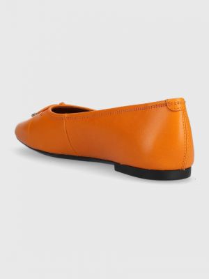 Bőr balerina cipők Vagabond narancsszínű