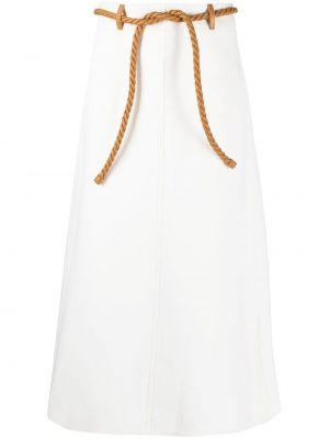 Midi suknja Chloé bijela