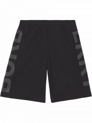 Pantalones cortos deportivos Burberry negro