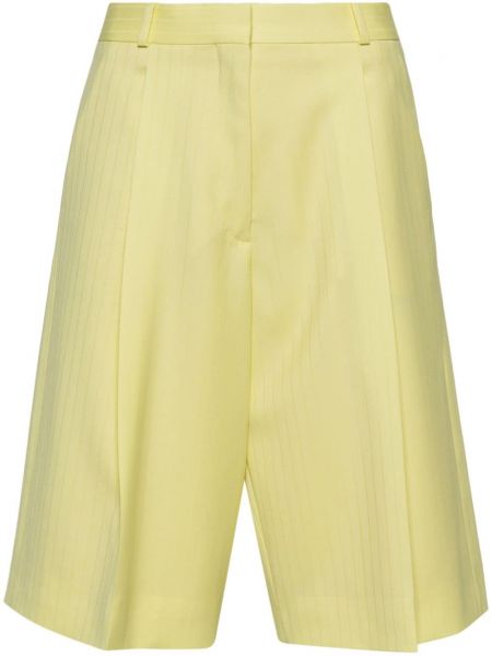 Kratke hlače s črtami Del Core rumena