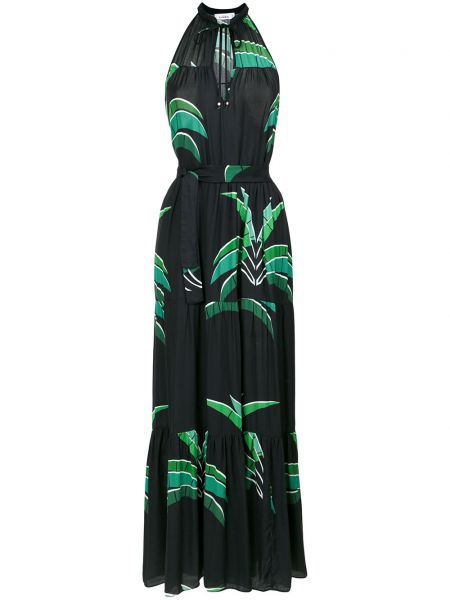 Μάξι φόρεμα με σχέδιο Amir Slama μαύρο