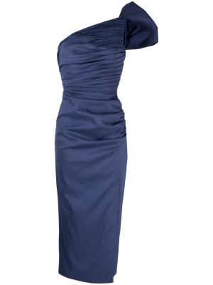Коктейлна рокля с панделка Rachel Gilbert синьо