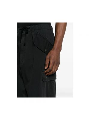 Pantalones cargo de algodón Dries Van Noten negro
