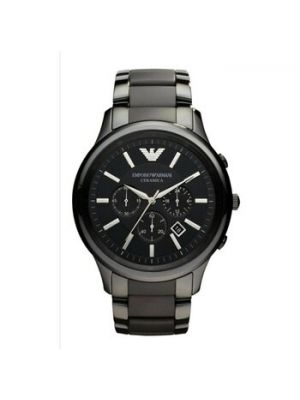 Czarny zegarek Emporio Armani