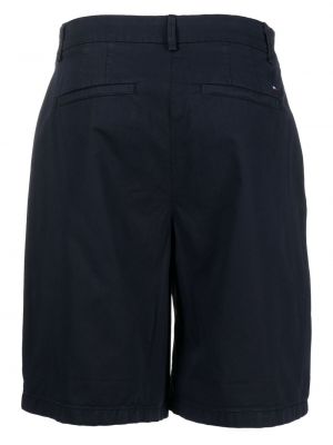 Shorts brodeés en coton Tommy Hilfiger bleu