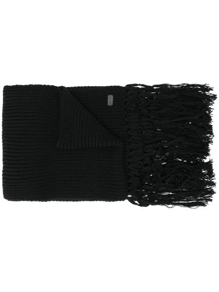 Плетен шал Saint Laurent черно