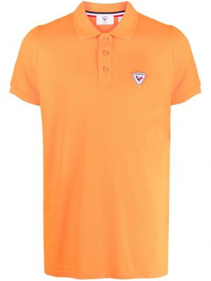 Kokvilnas polo krekls Rossignol oranžs