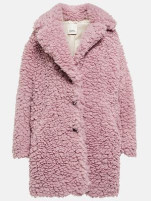 Късо палто Isabel Marant розово