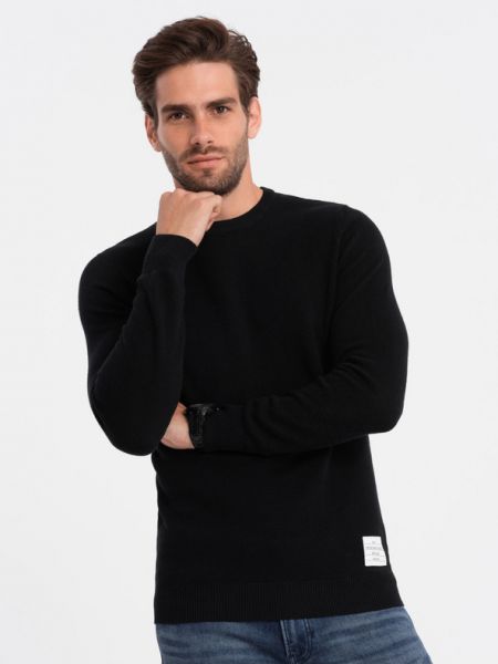 Пуловер Ombre черно