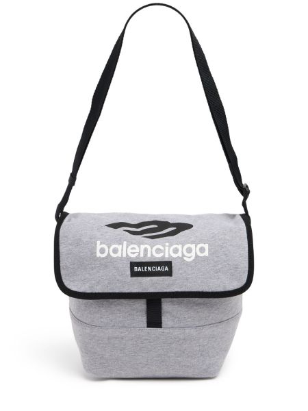 Bomull skuldervesker Balenciaga grå