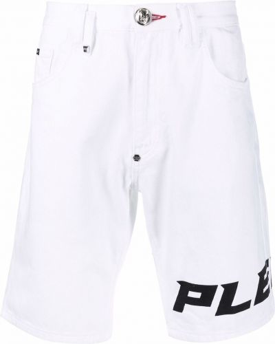 Shorts en jean Philipp Plein blanc