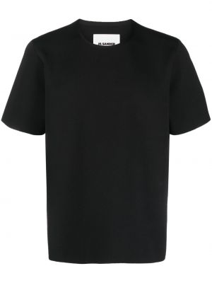 T-shirt con scollo tondo Jil Sander nero